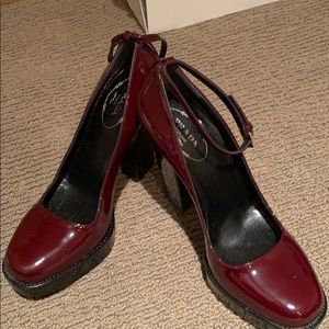 Prada ankle strap chunky pumps NEVER WORN
